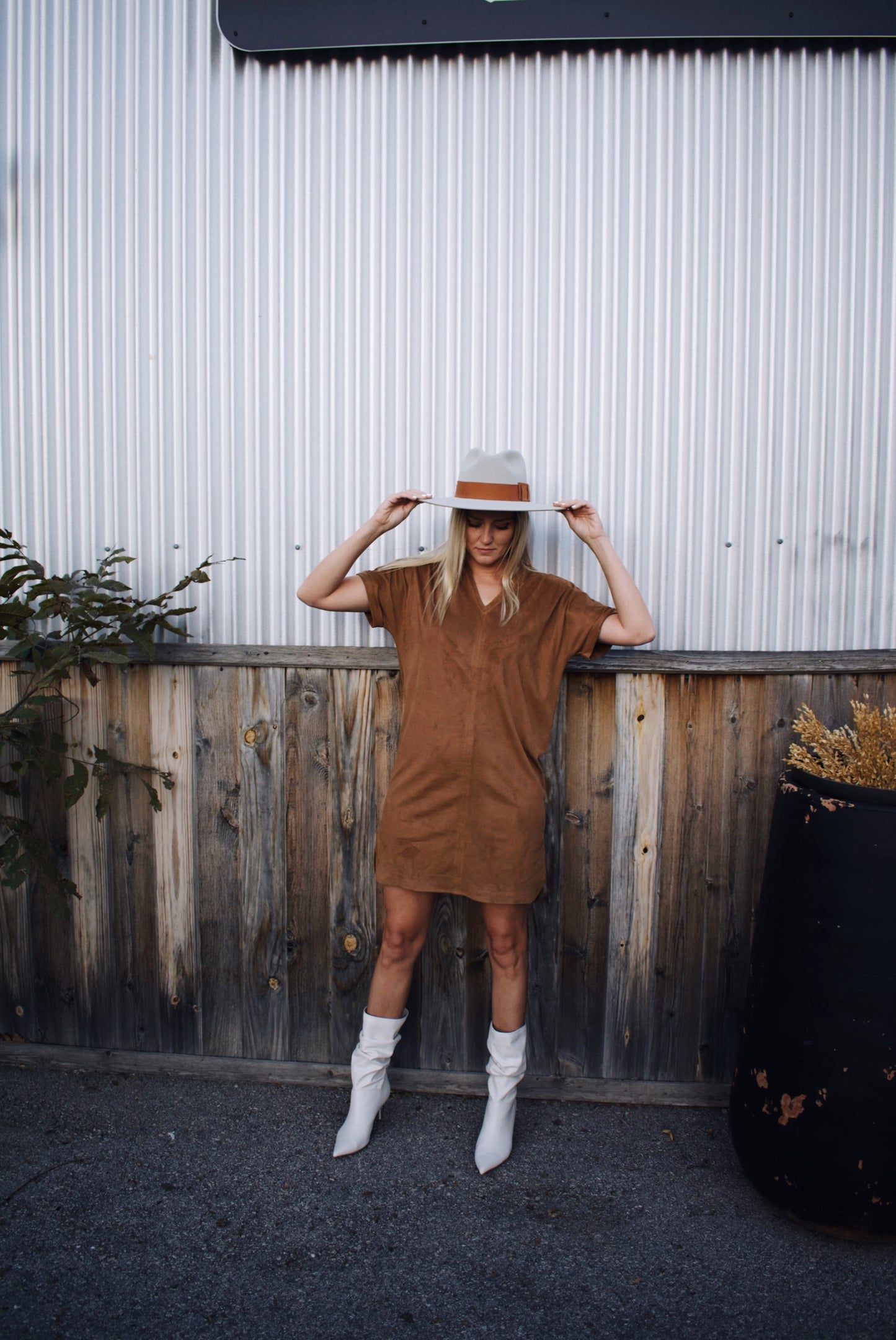 Suede Dress